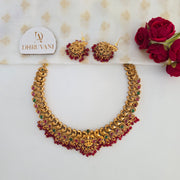 Aadilakshmi Necklace with Jhumka
