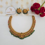Aadilakshmi Necklace with Jhumka