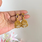 Non idol beads necklace with Jhumka