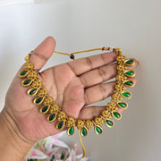 Non idol beads necklace with Jhumka
