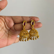 Non idol beads necklace with Jhumka
