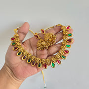 Non idol beads necklace with Jhumka