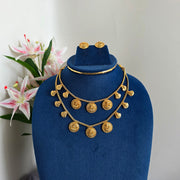 Lakshmi 2 layered Gold necklace
