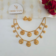 Lakshmi 2 layered Gold necklace