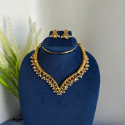 Non idol designer rice pearl necklace