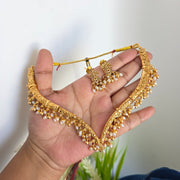 Non idol designer rice pearl necklace