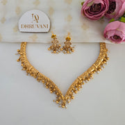 Non idol designer rice pearl necklace