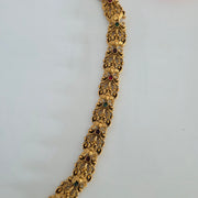 Padma lakshmi Matte gold haram