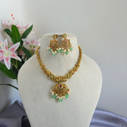 Premium non idol peacock AD necklace