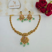 Premium non idol peacock AD necklace