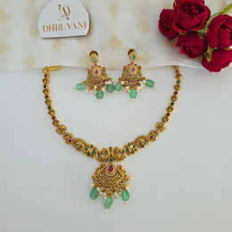 Premium non idol peacock AD necklace