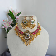 Kundan choker necklace set