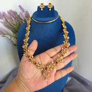 Premium Elegance Ruby Diamond Necklace