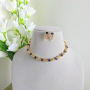 Diamond Ema necklace blue