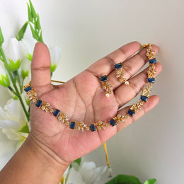 Diamond Ema necklace blue