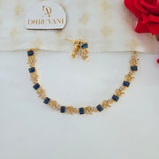 Diamond Ema necklace blue