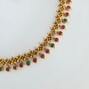 Flower Non idol beads necklace