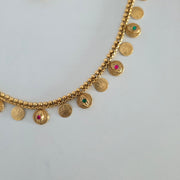 Coin budget necklace