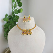 Three pendant AD Necklace non idol