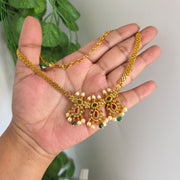 Three pendant AD Necklace non idol