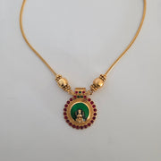 Lakshmi enamel necklace
