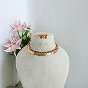 Tear drop Coin Necklace