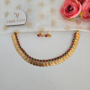 Tear drop Coin Necklace