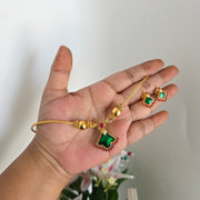 Chithira Enamel palakka necklace