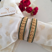 Coin beads bangles