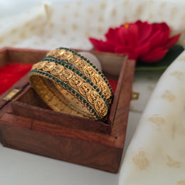 Coin beads bangles