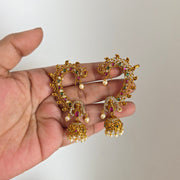 Niya Peacock earcuff Jhumka Non idol