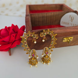 Niya Peacock earcuff Jhumka Non idol