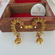 Niya Peacock earcuff Jhumka Non idol
