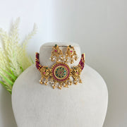 Peacock beads choker Non idol