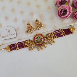Peacock beads choker Non idol
