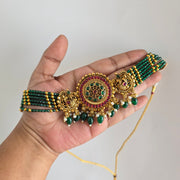 Peacock beads choker Non idol
