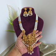 Premium Devi White Pearl haram