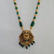 Green Beads lakshmi haram