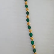 Green Beads lakshmi haram