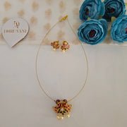 Jadau invisible necklace