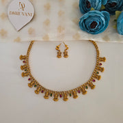 Multi Lakshmi AD necklace