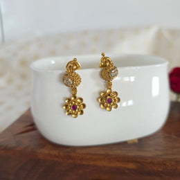 Peacock earring