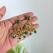 Temple lakshmi peacock necklace