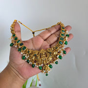 Temple lakshmi peacock necklace