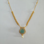 Sea blue AD necklace