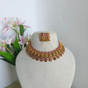 Multi Lakshmi Flower necklace