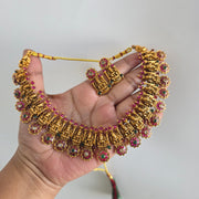 Multi Lakshmi Flower necklace