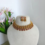 Multi Lakshmi Flower necklace