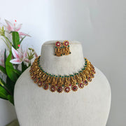 Multi Lakshmi Flower necklace