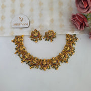 Multi lakshmi light Green Necklace